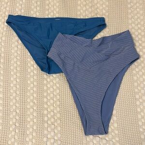 3 medium bikini bottoms - low & high waisted